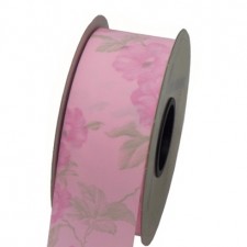 꽃공단리본7cm(핑크)