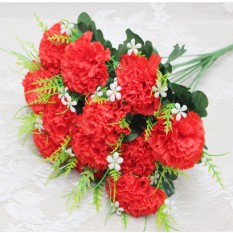 안개카네이션조화부쉬(빨강)13줄기(꽃크기7cm)