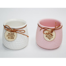 모스도자기 미니화분(7.5cm*7cm)화이트
