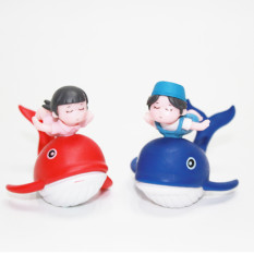 미니인형)블루커플고래(2p)