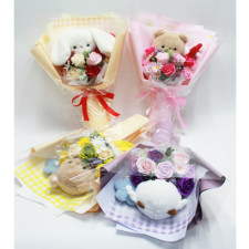 인형비누꽃다발(6개)