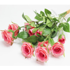 라비니로즈번들 조화(다크핑크)