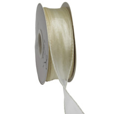 실루엣오간디 리본4cm(미색)50yd