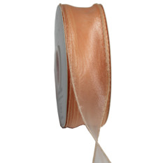 실루엣오간디 리본4cm(살구)50yd