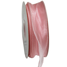 실루엣오간디 리본4cm(코랄핑크)50yd