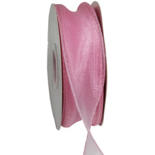 실루엣오간디 리본4cm(핑크)50yd