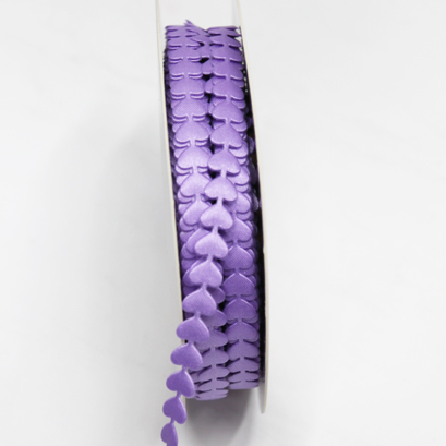 직선하트리본 0.8cm(보라)20yd