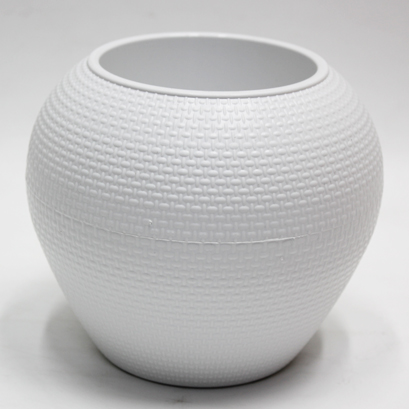 달항아리10포트(플라스틱)화이트